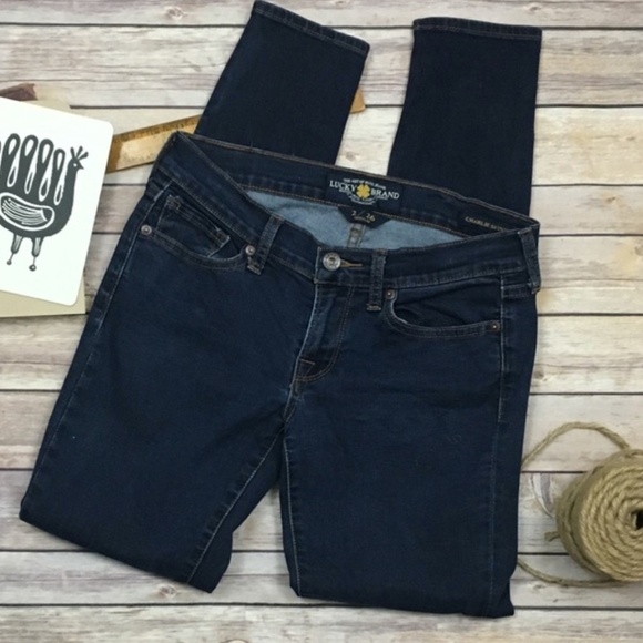 Lucky Jeans Charlie Skinny Dark Wash 2/26 - Picture 2 of 6